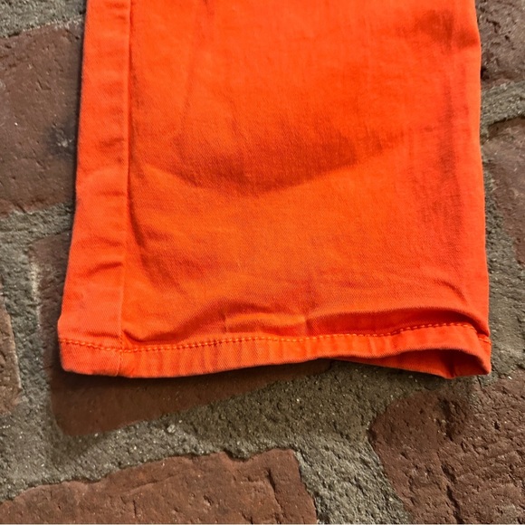 CAbi #6046 Coral Orange Utility Trouser Ankle Crop Pants Size 12 - Picture 8 of 12